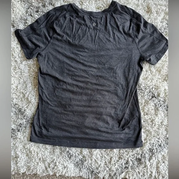 Lululemon Catalyst Short Sleeve Heathered Black - Picture 2 of 4